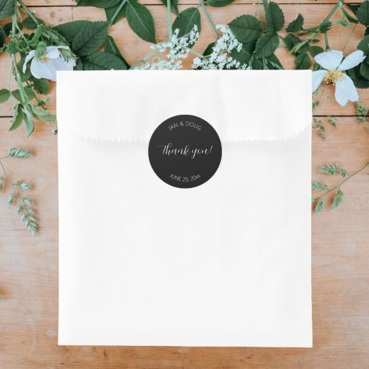 ブラックスタイリ結婚ズの感謝 ラウンドシール