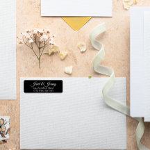 ブラックスタイル化された名結婚前の差出人住所