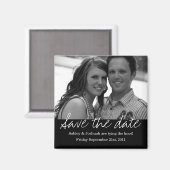 ブラックスタイルSave The Date Photo Magnet マグネット (正面/裏面)