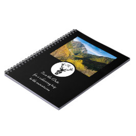 ブラックスタグシルエットモノグラムフォト ノートブック