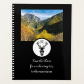 ブラックスタグシルエットモノグラムフォト プランナー手帳 (正面)