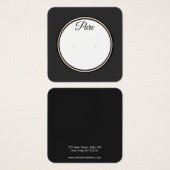 ブラックスタッカッコいいドイヤリング表示ホルダー (正面&裏面)