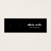 ブラックスタッモダンドイヤリング表示カード (正面)