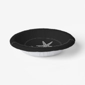 ブラックスタッ結婚フィッシュ紙丼 ペーパーボウル (傾斜あり)