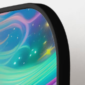 ブラックスタリオンマカラフルネ ピックルボールラケット (左詳細)