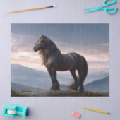 ブラックスタリオンワイルドホースマウンテントップデコップページ 薄葉紙 (クラフト)