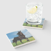 ブラックスタリオン ストーンコースター (横)