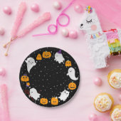 ブラックスタリーナイトと幽霊ハロウィーン ペーパープレート (パーティー)