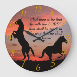 ブラックスタロンシルエット ラージ壁時計