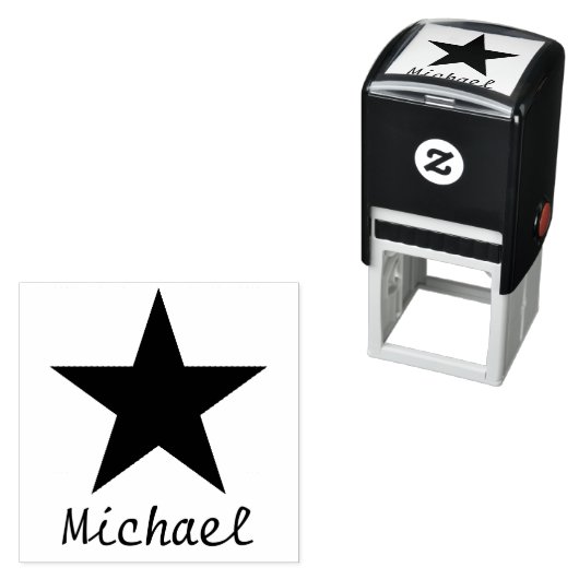 ブラックスターのインク入力スタンプの追加 セルフインキングスタンプ (インサイチュ)