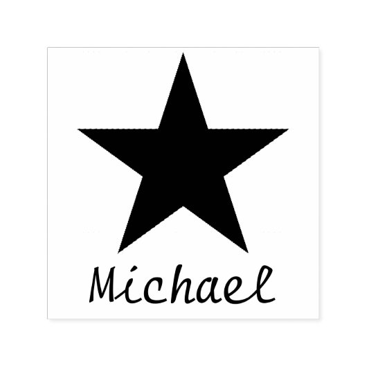 ブラックスターのインク入力スタンプの追加 セルフインキングスタンプ (デザイン)