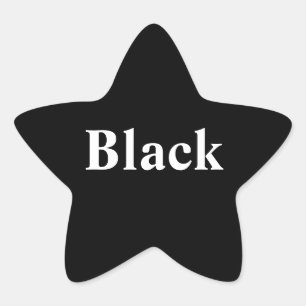 ブラックスターステッカー 星シール