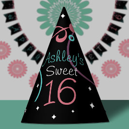 ブラックスターズ&スワーズスウィート16誕生日 パーティーハット