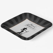 ブラックスターバストウィッチハロウィーン ペーパープレート (傾斜あり)