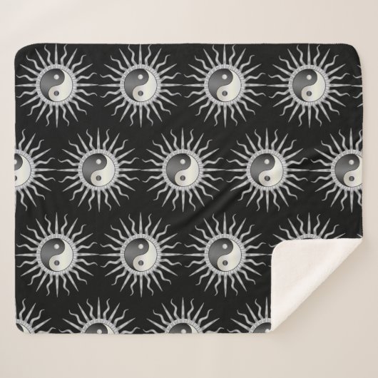 ブラックスターバスト陰陽 シェルパブランケット (正面(横))