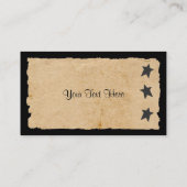 ブラックスタービジネスカード 名刺 (裏面)