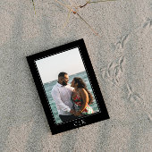 ブラックスターフィッシュモノグラム写真 セーブザデート