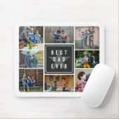 ブラックスター最高のパパエバー写真コラージュ マウスパッド (マウス)