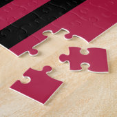 ブラックスター – 旗アメリカ国旗 ジグソーパズル (側面)