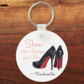 ブラックスチリンハイヒール キーホルダー (正面)