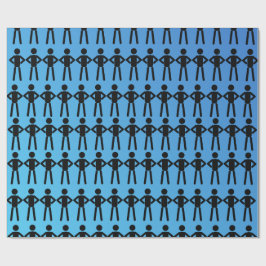 ブラックスティックメンラッピング紙 ラッピングペーパー