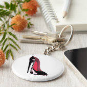 ブラックスティレット靴 キーホルダー (側面)