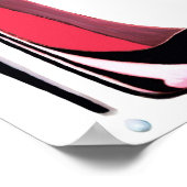 ブラックスティレット高ヒール靴アートポスター ポスター (角)