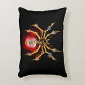 ブラックスティームパンクスパイダー アクセントクッション (正面(垂直))