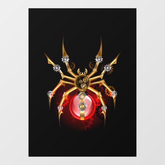 ブラックスティームパンクスパイダー ウィンドウサイン (シート)