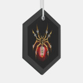 ブラックスティームパンクスパイダー ガラスオーナメント (正面右)