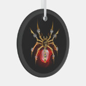 ブラックスティームパンクスパイダー ガラスオーナメント (正面右)