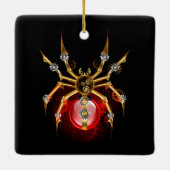 ブラックスティームパンクスパイダー セラミックオーナメント (裏面)