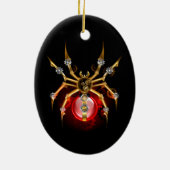 ブラックスティームパンクスパイダー セラミックオーナメント (裏面)