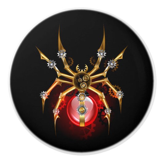 ブラックスティームパンクスパイダー セラミックノブ (正面)