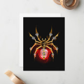 ブラックスティームパンクスパイダー ノートカード (正面/裏面インサイチュ)