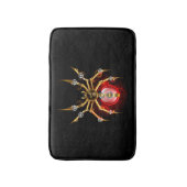 ブラックスティームパンクスパイダー バスマット (正面縦)