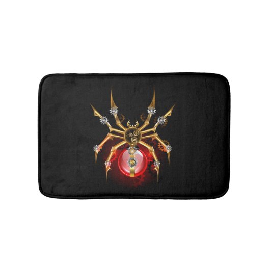 ブラックスティームパンクスパイダー バスマット (正面)