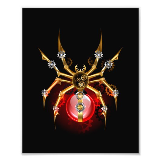 ブラックスティームパンクスパイダー フォトプリント            (正面)