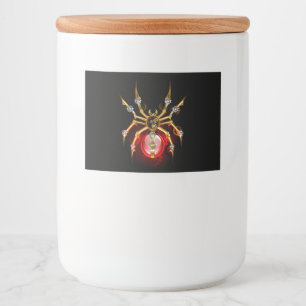 ブラックスティームパンクスパイダー フードラベル