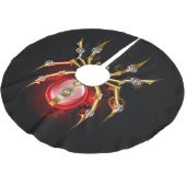 ブラックスティームパンクスパイダー ブラッシュドポリエステルツリースカート (アングル)