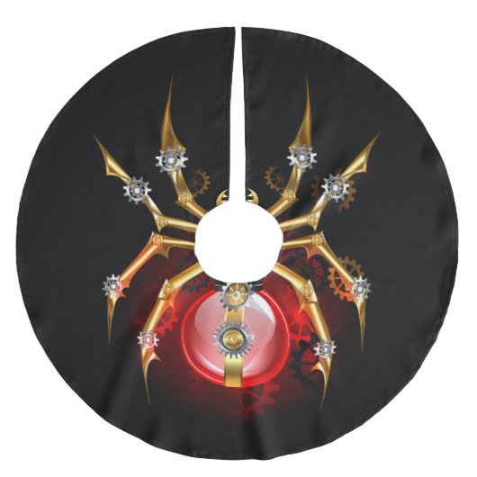 ブラックスティームパンクスパイダー ブラッシュドポリエステルツリースカート (正面)