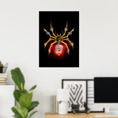 ブラックスティームパンクスパイダー ポスター (ホームオフィス)