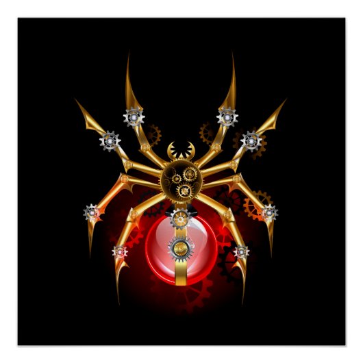 ブラックスティームパンクスパイダー ポスター (正面)