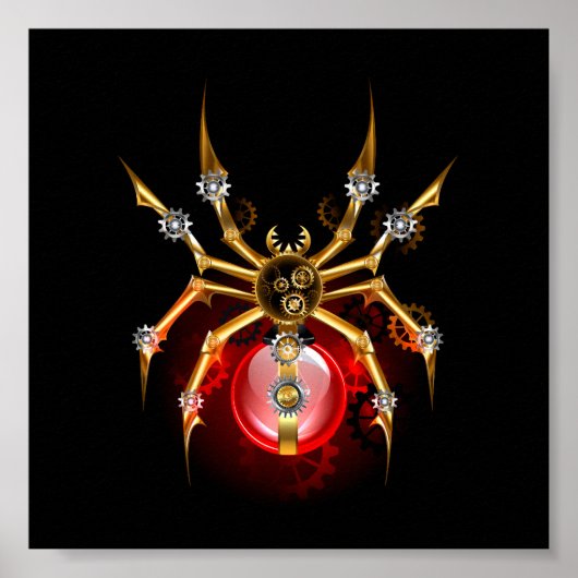 ブラックスティームパンクスパイダー ポスター (正面)