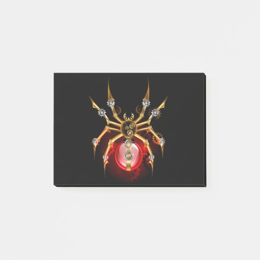ブラックスティームパンクスパイダー ポストイット (正面)
