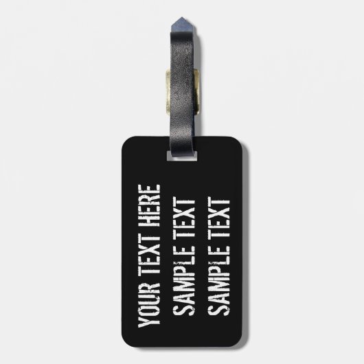 ブラックスティームパンクスパイダー ラゲッジタグ (裏面縦)