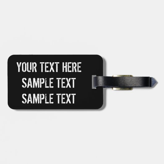 ブラックスティームパンクスパイダー ラゲッジタグ (裏面横)