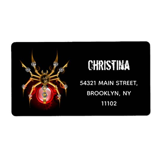 ブラックスティームパンクスパイダー ラベル (正面)