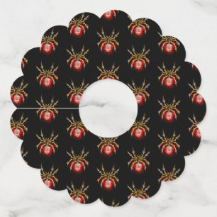 ブラックスティームパンクスパイダー ワイングラスタグ