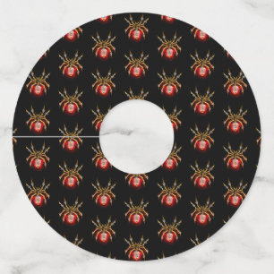 ブラックスティームパンクスパイダー ワイングラスタグ